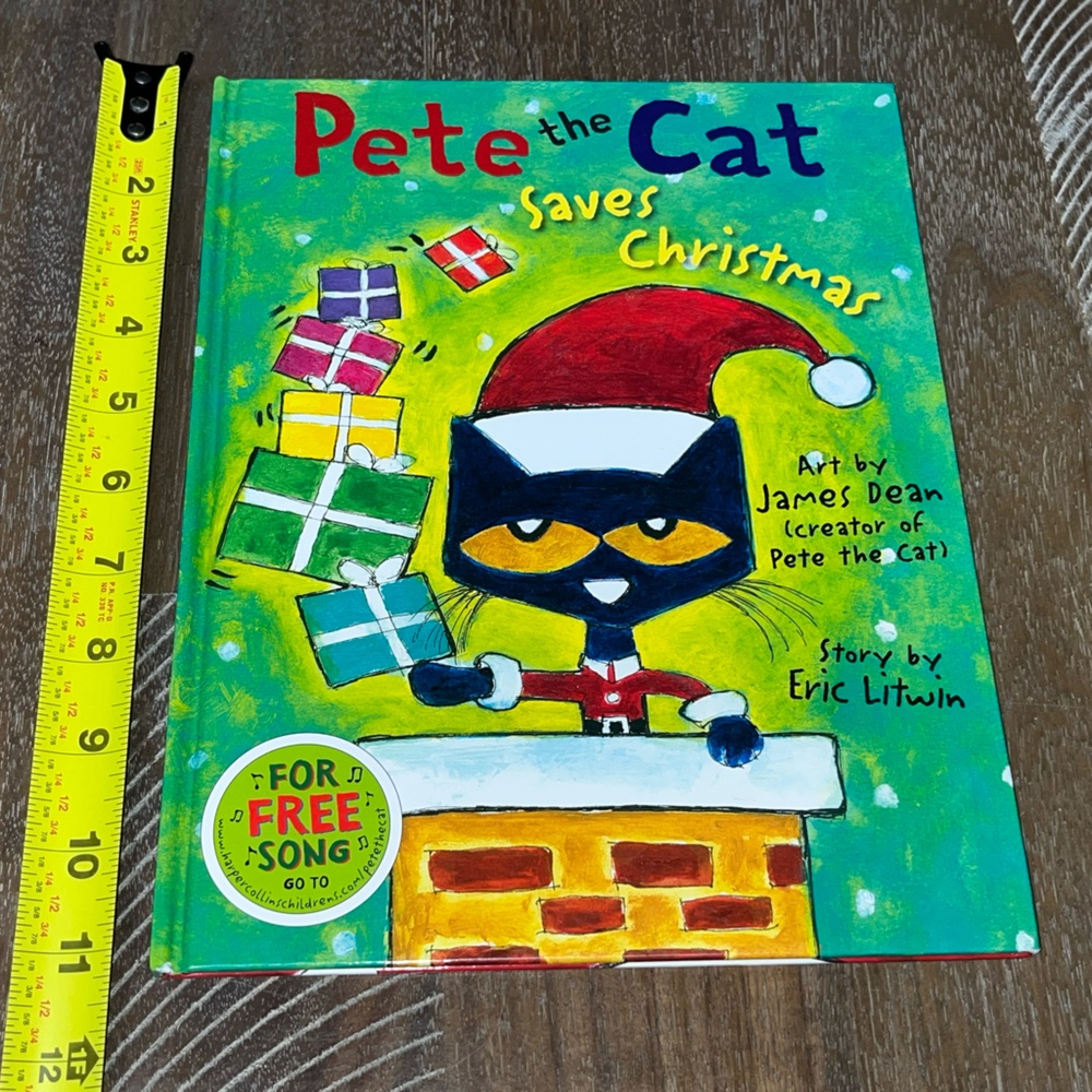 Pete the Cat Saves Christmas Hardcover Book Eric Litwin
